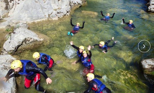 Canyoning on the River Cetina in Croatia