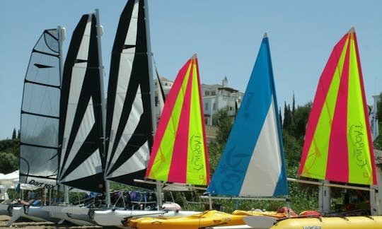 13' Beach Catamaran Rental in Poli Crysochous