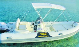 Rigid Inflatable Boat MV Comfort Rental in Puntaldia