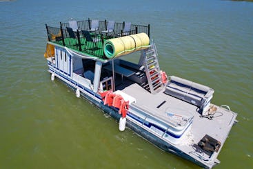  Dive Into Fun on Lewisville Lake with Our Double Decker Pontoon(Free Lily Pad!)