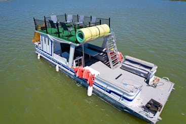 Dive Into Fun on Lewisville Lake with Our Double Decker Pontoon(Free Lily Pad!)