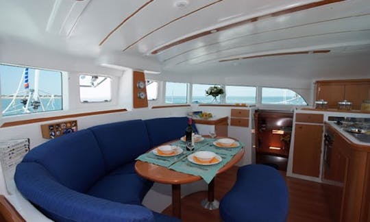 Enjoy Estonia with this Lagoon 421 Cruising Catamaran for 16 People