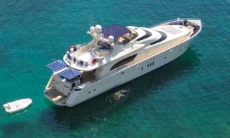 Captained Charter on the 85' De Birs Power Mega Yacht in Sardinia, Italy
