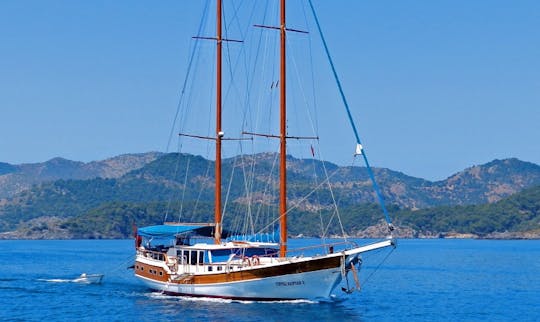 Wonderful 12 Person Turkish Gulet Available for Charter in Bodrum, Mugla