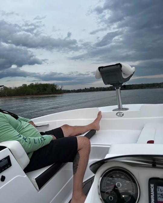 Beautiful Hurricane SunDeck Sport 185 OB available at Tims Ford Lake