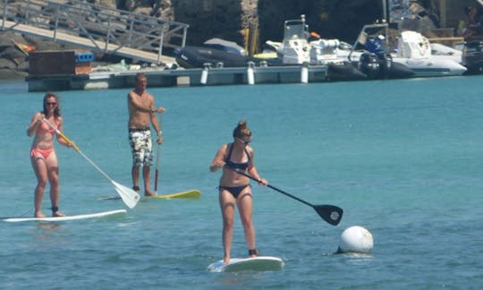 Alquiler de tablas de remo en la Canary Surf Academy