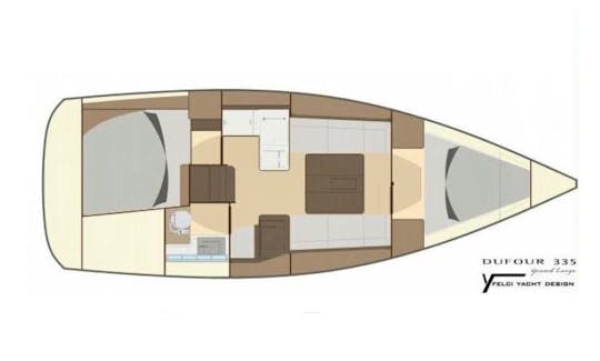 Dufour 335 Sailing Yacht for Hire in Rogoznica