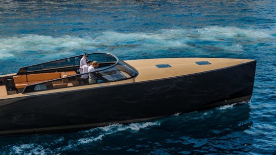 Alquiler de yate a motor de lujo Van Dutch de 40 pies en la Costa Azul, Francia 💎