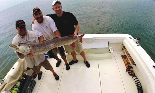 Trolling Adventures On 31' Amberjack In New Baltimore With Captain Matt
