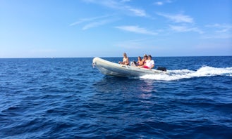 Quicksilver 450 Semi-Rigid Inflatable Boat for Hire in Port de Sóller, Spain