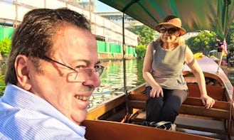 Small Teak Boat Canal Adventure in Bangkok