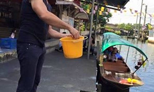 Small Teak Boat Canal Adventure in Bangkok