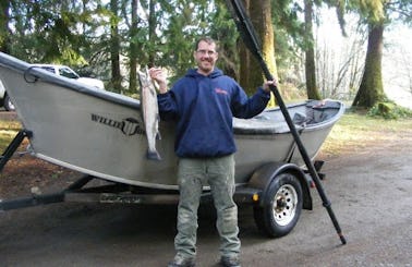 17' Willey Drift Boat Rental In Sequim, Washington