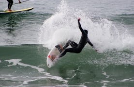 Surfing in Hendaye