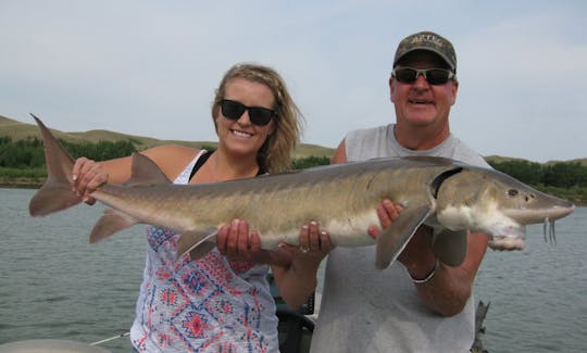 Guided Sturgeon Fishing Trips in Medicine Hat Alberta, Canada