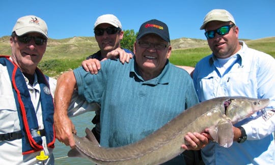 Guided Sturgeon Fishing Trips in Medicine Hat Alberta, Canada