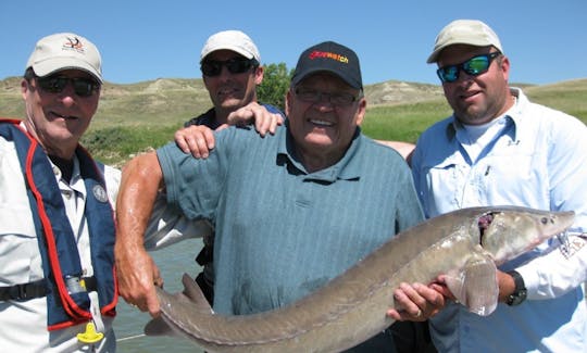 Guided Sturgeon Fishing Trips in Medicine Hat Alberta, Canada