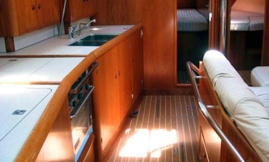 Navigate this 8 Person Jeanneau 45 Cruising Monohull with 4 Double Cabins in Greece