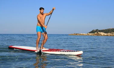 Aluguel de pranchas de remo em Alykes Beach, Zakynthos