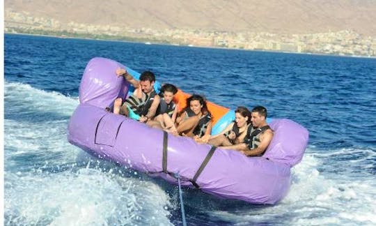 Amazing Ride on Crazy Shark In Eilat, Israel
