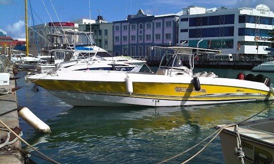 Ride Thrill Seeker 35ft Scarab Off-Shore Powerboat in Barbados