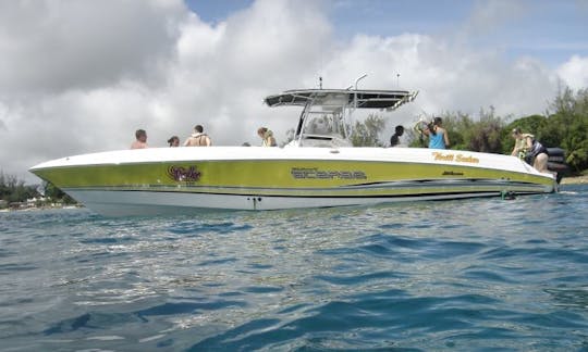 Ride Thrill Seeker 35ft Scarab Off-Shore Powerboat in Barbados