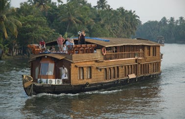 Exciting River Cruise on the Backwater of Kerala aboard 18 People Houseboat