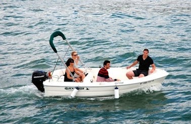 Rent 13' Quicksilver Motor Boat In L'Ampolla