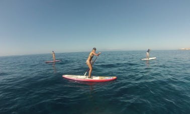 Lección de stand up paddle en Adeje