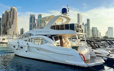 52 ft Yacht Rental in Dubai Harbour Marina – Perfect for Groups Up to 15 Guests