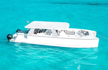 50ft Prestige Deluxe Power Catamaran Luxury in Cancún, Quitana Roo