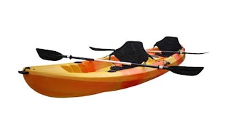 Rent Double Kayaks with Vest, Sealed Pot and Map in Fornells, Balearic Islands