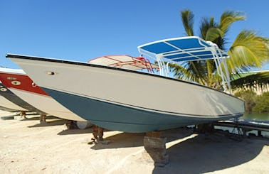 30ft Center Console Charter in Placencia, Belize
