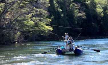 Viagem guiada de dia inteiro/meio dia de pesca flutuante e pedestre em Bariloche