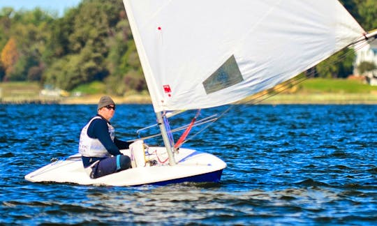 13ft Laser Single Handed Dinghy Charter in Falmouth, UK