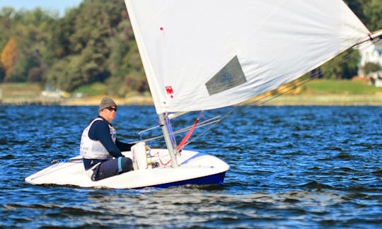 13ft Laser Single Handed Dinghy Charter in Falmouth, UK