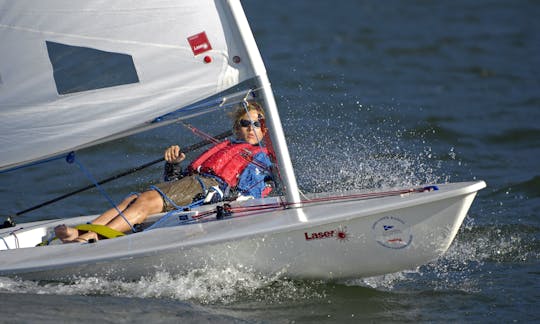 13ft Laser Single Handed Dinghy Charter in Falmouth, UK