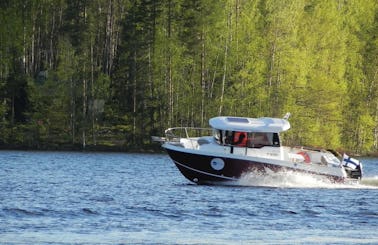 Deck Boat Rental in Kangasniemi