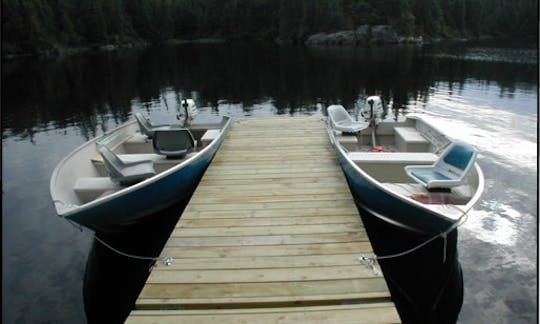 Alquiler de pesca Jon Boat de 15 pies en Biscotasing, Canadá