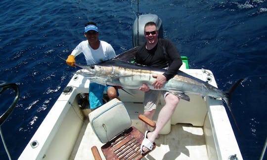 Carta de pesca dos sonhos em Guanacaste