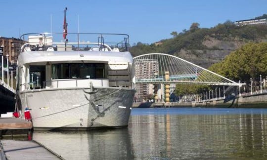 Luxury ''Ibai Alai'' Passenger Boat Charter in Bilbao, Spain