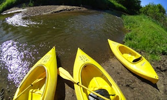 Paddle Out the Crookedest River in the World from Ontario, Wisconsin