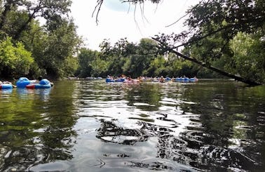 Enjoy Tubing Adventures in Brodhead, Wisconsin with friends!