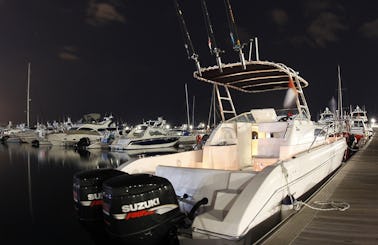 Dubai Fishing Charter On 33ft "Avrora" Silver Craft Yacht