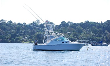 35' Sport Fisherman Fishing Charter in Puntarenas, Costa Rica