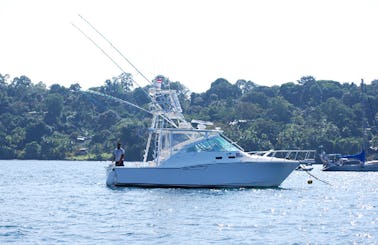 35' Sport Fisherman Fishing Charter in Puntarenas, Costa Rica