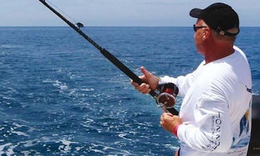 VIAGEM DE PESCA no barco Shamrock de 26 pés em Playa Blanca, Cocle, Panamá