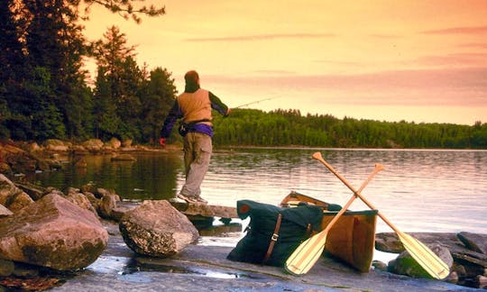 Evening fishing on Fourtown Lake
