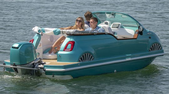 16' 2024 Fiat 500 Water Taxi/Tubing Car Boat Rental in Sag Harbor, New York