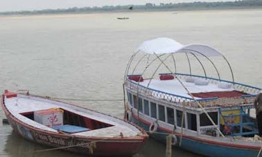 Explore Varanasi, India on this Bowrider Boat!